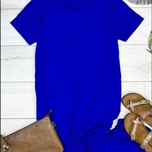 High Lo Dolphin Hem Midi Zenana Dress